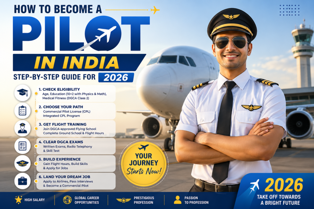 How to become a Pilot in India: Step-by-Step Guide for 2026