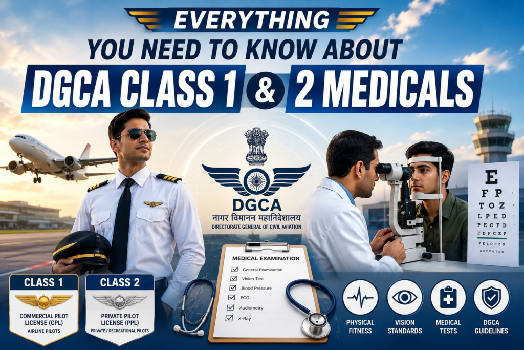 Everything You Need to Know about DGCA Class 1 & 2 Medicals